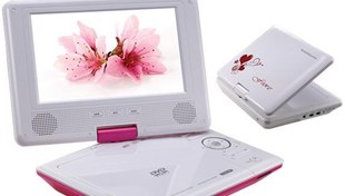 Resim Goldmaster Fiore Portable Dvd Oynatıcı (Pembe) 