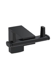 Resim Alper Banyo Siyah Paslanmaz F1 Model İkili Bornoz Askılık İkili Havlu Askılığı Çok Renkli 