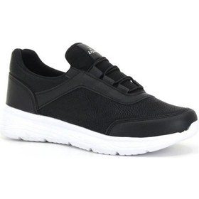 Resim Günlük Kullanım Spor Ayakkabı Rahat Sneaker Siyah-beyaz 