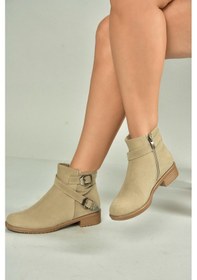Resim Fox Shoes A726193402 Bej Süet Kadın Bot Bej-süet 