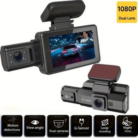 Resim Xuweiwei No Memory Card-a88 Yükseltilmiş 1080p Çift Lensli Araç Kamerası Gece Görüşü Park Modu 32gb Sd Kart 