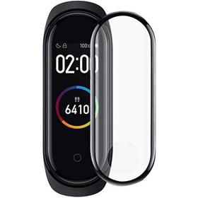 Resim Xiaomi Mi Band 3 Tam Kaplayan Temperli Cam Full Ekran Koruyucu Siyah 