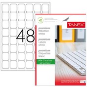 Resim Tanex Tw-2048 32X32MM Lazer Etiket 100'lü 