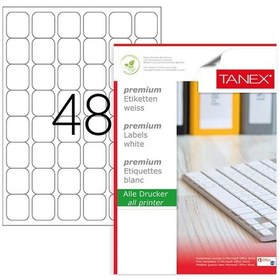Resim Tanex Tw-2048 32X32MM Lazer Etiket 100'lü 