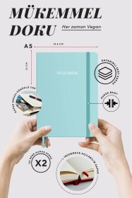 Resim Nota Bene Premium Sert Kapak Defter, 14.8x21 Cm, Çizgili Mavi 