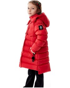 Resim Benitto Kids Kız Çocuk Kapüşonlu Kışlık Şişme Mont 51356 Kırmızı 