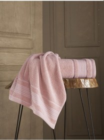 Resim Cotton Ladın Banyo Havlusu 90x150 Şampanya 