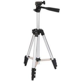 Resim Alüminyum Tripod Stand Telefon Tutucu Aparatı 4 Segmentli Naylon 