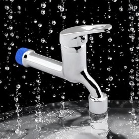 Resim Kapa Uzun Musluk Lavabo Banyo Mutfak Musluğu Bahçe Çeşmesi Klasik Musluk Tek Çıkışlı Batarya 