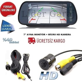 Resim Kameralı Park Sensörü 7'' Ayna Hd Ekran+Hd Kamera 