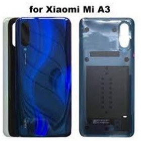 Resim Xiaomi Mi A3 Logolu Pil Kapağı - Lens Hariç 