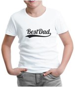 Resim Best Dad Beyaz Çocuk Tshirt 