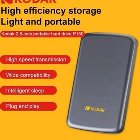 Resim Cordial Kodak P150 500gb Taşınabilir Harici Harddisk Usb 3.0 Yüksek Hızlı Yedekleme Depolama 