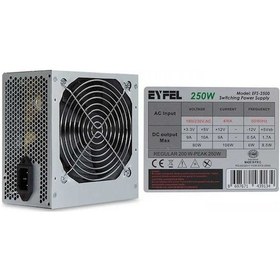 Resim Eyfel EFS 2500 250W 12cm Fanlı Power Supply 2xsata Bulk Güç Kaynağı 