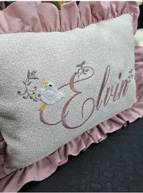 Resim Tly Home Textiles Bebek Yastığı Nakışlı Kişiye Özel 