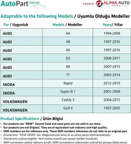 Resim Skoda, Audi, Volkswagen İçin Döşeme Klipsi- 100 Adet 
