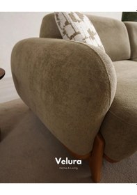 Resim Vezir Sırt Mekanizmalı 3 Adet Üçlü Kanepe & 3'lü Koltuk 3+3+3 - Yeşil Yeşil 