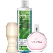 Resim Avon Wish Of Love 50 Ml - Incandessence Roll On - Senses Secret Lagoon 250 Ml Duş Jeli Paket 