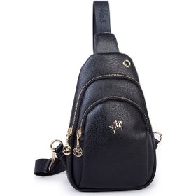 Resim Nas Bag Kadın Crossbody Bag Bel Ve Body Bag Siyah Victoria 