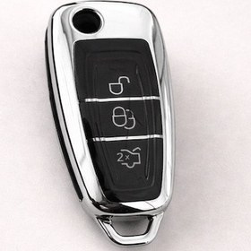 Resim Ford Mondeo Aksesuar Anahtar Kılıfı Gümüş Gri 