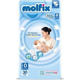 Resim Nessiworld Molfix Premature Baby Diaper 0 Size 0-3 Kg 30 Pieces 