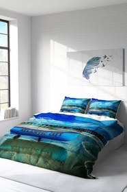Resim MONOHOME Çift Kişilik Nevresim Takımı Özel Dokuma Pamuk Saten 3D Digital Baskı, monohome4098HF 