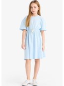 Resim DeFacto Kız Çocuk Oversize Geniş Kalıp Kısa Kollu Yazlık Elbise E5800A825SMBE773 