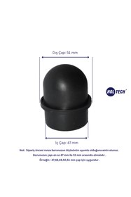 Resim HOLTECH 51 mm Ranza Plastik Bağlantı Aparatı Ranza Birleştirme Plastiği 4 Adet Ara Bağlantı 