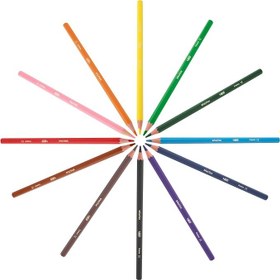 Resim BIC Kids Evolution Kuru Boya Kalemi 25'li Metal Tüp , Kıymık Oluşturmaz, Çiğnemeye Karşı Dayanıklı, Kolay Açılır 