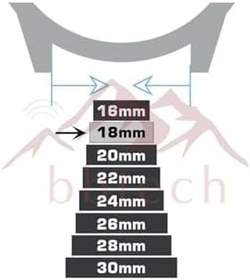 Resim bbtech Bütün Android Akıllı Saatler ile Uyumlu 18mm Standart Silikon Klasik Kordon Kayış;Pudra 