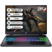 Resim Nitro 16 AN16-42 NH.QSLEY.001-64 AMD Ryzen 7 8845HS 16" 64 GB RAM 1 TB SSD 8 GB RTX4070 WQXGA FreeDOS Gaming Laptop Acer