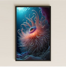 Resim Işıklı Deniz Şakayığı Temalı Modern Pleksi Tablo 