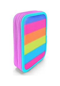 Resim Coral High İki Karlı Organizer Kalemlik - Pembe Turuncu Renk Geçişli, Kız Çocuk/kadın, Pembe Turuncu Renk Geçişli Pembe - Çok Renkli 