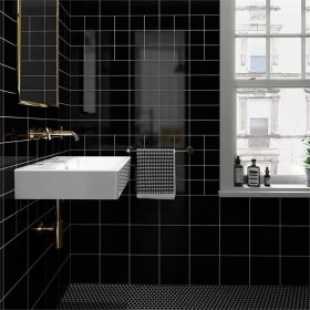 Resim VitrA 10X10 Miniworx Ral 0001500 Siyah Mozaik Mat K50797580001VTE0 