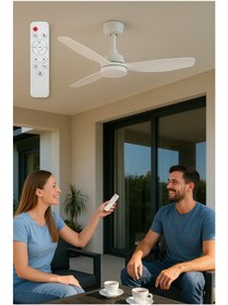 Resim Helios Opto Hs-9303 70 W 3 Pervaneli Kumandalı Tavan Vantilatörü 