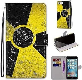 Resim SATURCASE Apple iPhone 6 6S için Kılıf, Güzel PU Deri Kapaklı Mıknatıslı Cüzdan Stant Kart Yuvaları Apple iPhone 6 6S (DH-6) için El Kayışı Koruyucu Kılıf 