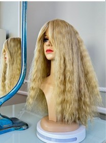 Resim Kadınca Peruk Geliştirilmiş Vip Seri Açık Karamel Perma Peruk Karamel 