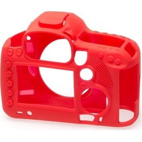 Resim Easycover Canon 5D Mark III / 5Ds / 5Dsr Silikon Kılıf (Kırmızı) 