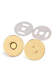 Resim SeraSelin 2 Adet 18 Mm Mıknatıslı Çıtçıt Gold Çıtçıt DİKİŞSİZ Kolay Takılır Mıknatıslı Çıt Çıt Gold 