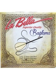 Resim La Bella 0,18 Kısa Sap Bağlama Takım Tel 