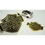 Resim DK Tuning Dk Motor Harley Davidson Depo Yanı Gold Metal Logo 11 Cm 