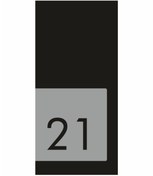 Resim YENİ HEDİYELİK DÜNYAM Daire Konut Apartman Kapı Numarası Siyah Aynalı Silver No:21 