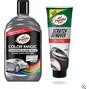 Resim Turtle Wax Renkli Cila Gri ve Turtle Wax Çizik Giderici Pasta 