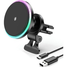 Resim M2 Manyetik Araç Şarjı Magsafeli Güçlü Mıknatıs 