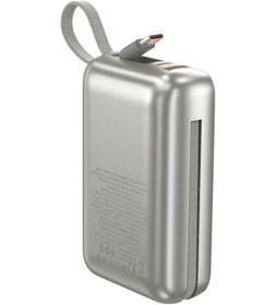 Resim Wiwu As-182 Samsung Uyumlu Galaxy Pro Max Serisi Type-c Lightning Çıkışlı Powerbank Pd 45w 20000mah Gümüş 