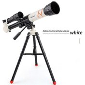 Resim Geekyou Hb168-004 Yüksek Performanslı Astronomi Teleskobu, 3 Farklı Göz Merceği, Profesyonel Optik Görüntüleme, Beyaz Renk 