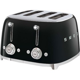 Resim Smeg Siyah 1x4 Ekmek Kızartma Makinesi 