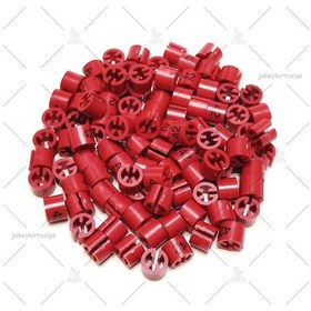 Resim ASKI için BASKILI KIRMIZI (42)' Benden Boncuğu (100 Adet) Kırmızı 
