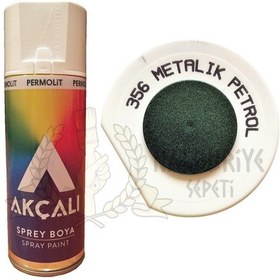 Resim Akçalı Metalik Petrol Mavi simli Sprey Boya 400 ML - 356 