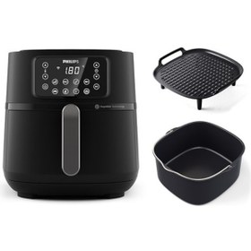 Resim 5000 Serisi XXL Connected HD9285/96 7.2 L Wi-Fi Bağlantı Pişirme Tepsisi ve Izgara Plaka Airfryer 